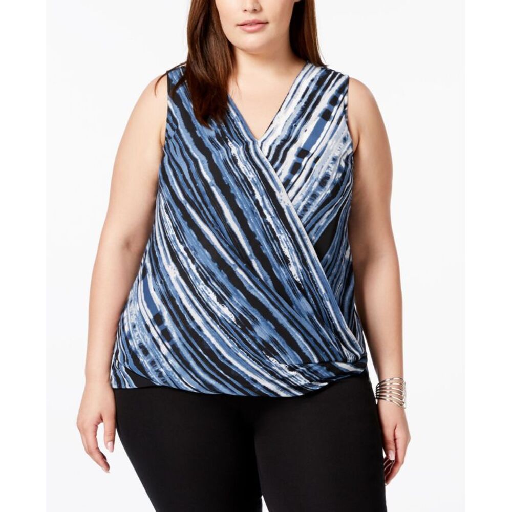 Alfani Plus Size Surplice Top
